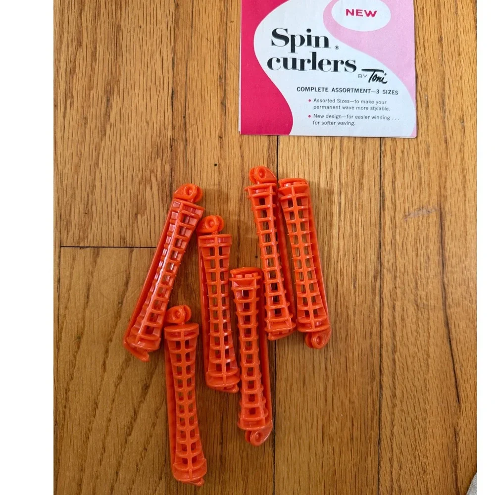 Vintage Toni Spin Curlers Hair Perm‎ Rods Assorted Sizes Multi Color Huge Lot